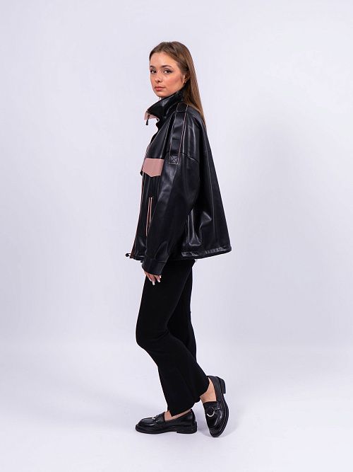 M6090-GP107 Куртка женская черный ILAMONER 