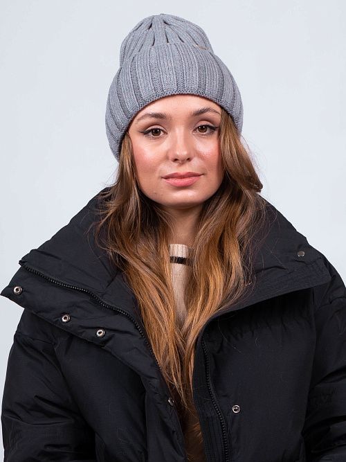 МЕНДИ Шапка женская темно-серый ELITE LINE 