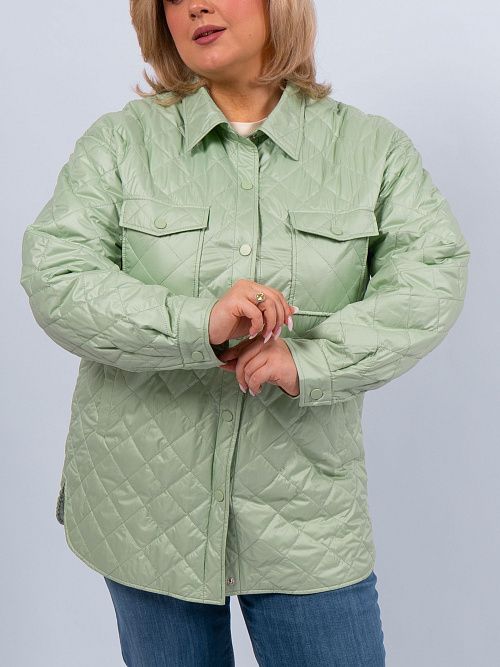 GWC4715I-G850 Куртка удлиненная женская зеленый ICEbear 