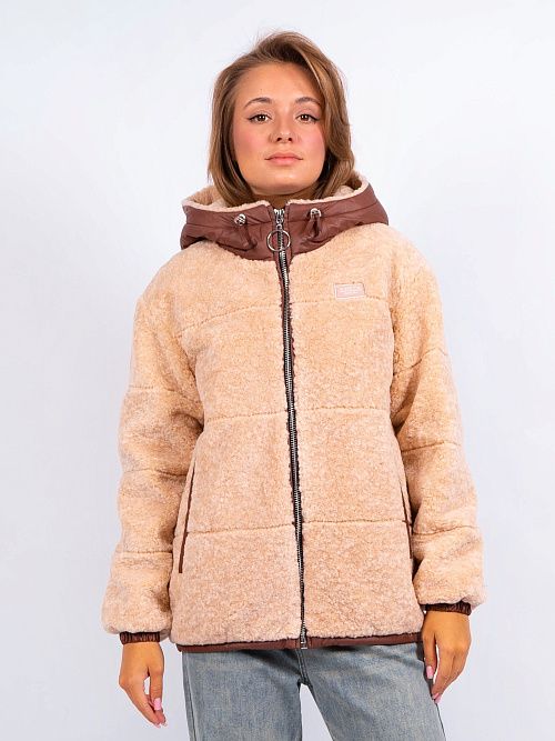 2-3217/1м-3181/1092 Куртка женская топленое молоко ELECTRA STYLE 