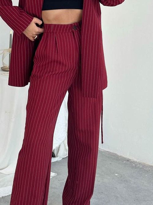 4096 Брюки женские бордовый GIRL 