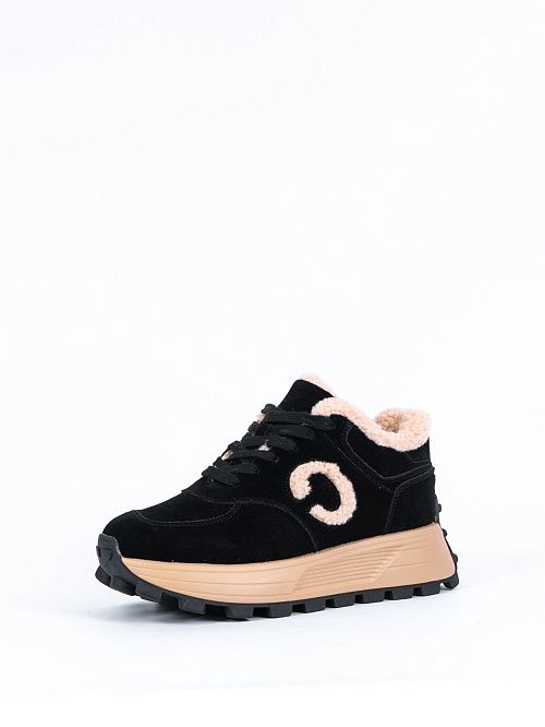 ZYW24-BWLM3-032D(L) Полуботинки женские черный Covani 