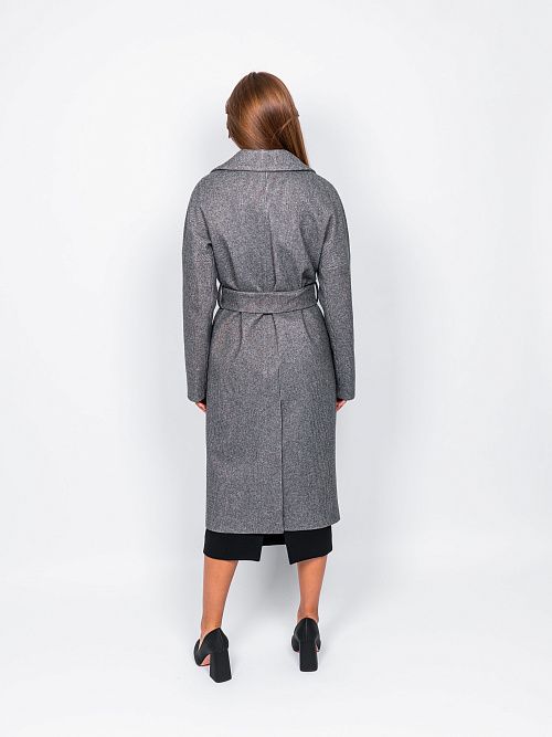 KR-227N/1-м.звезда Пальто женское серый 365 