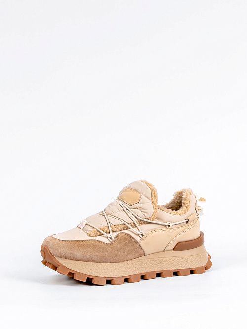 XKW24-HWLC3-013-2(Q) Полуботинки женские бежевый Covani 