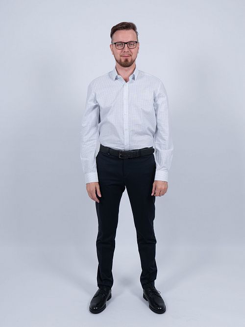 804-0277.G337.Y000.L.B0291 Брюки мужские синий LUXOR 