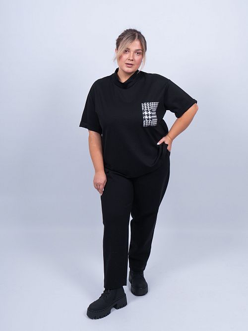 249218 Блузка женская черный MIRA MIA 