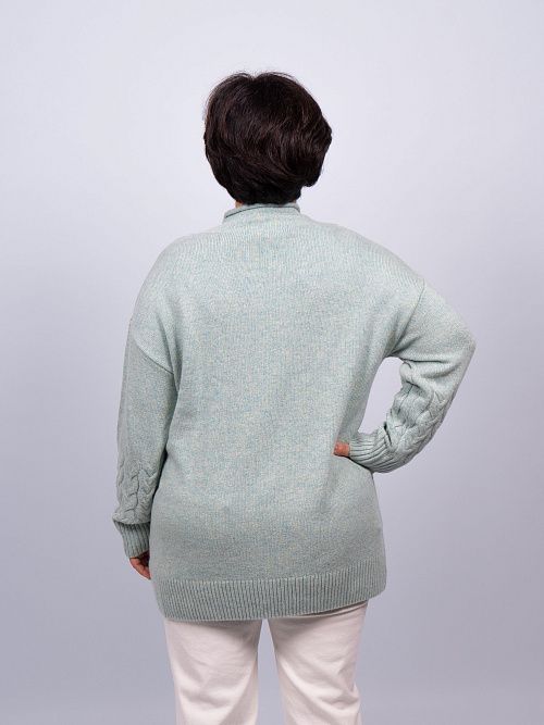 24-w82/47 Джемпер женский зеленый LADY SHARM 