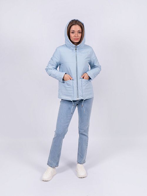 5253-485 Куртка женская голубой ICEBEAR 