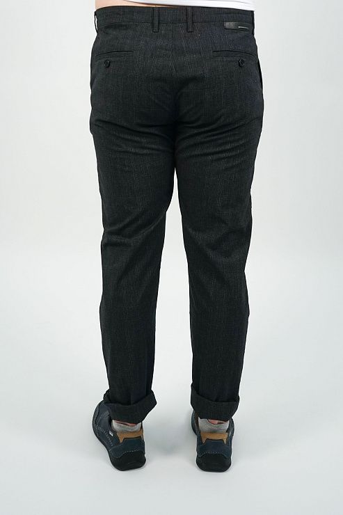 805-2064.E327.Y002.L.S0401 Брюки чинос мужские черный LUXOR 