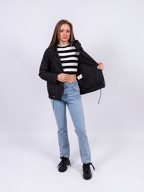 5268-901 Куртка женская черный ICEBEAR 