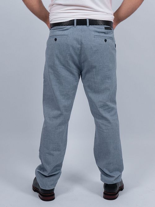 805-1996.L218.Y002.L.XB0181 Брюки чинос мужские голубой LUXOR 