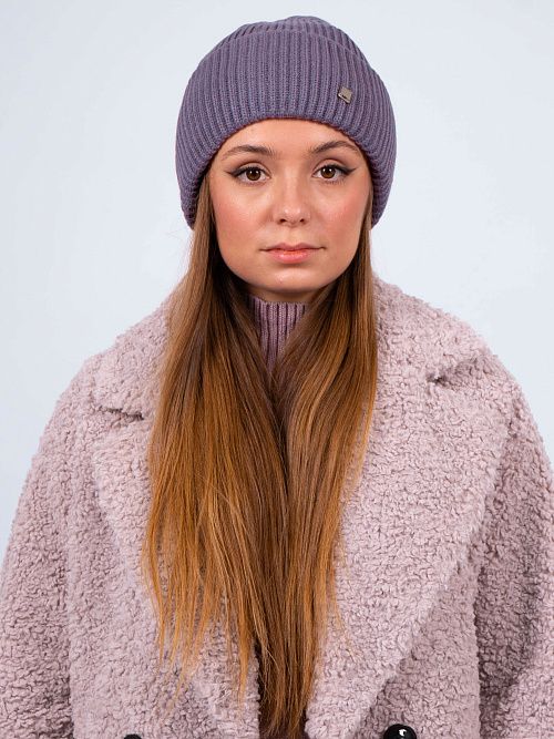 ЗЕТА Шапка женская темно-сиреневый MISKORKI 