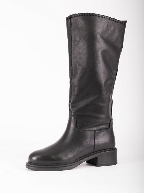 JA307Y-H1551-P8008BM Сапоги женские натуральная кожа черный 365 