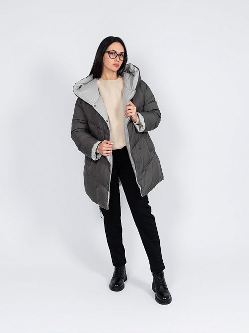 78157/4 Пальто женское зеленый Baimuni 