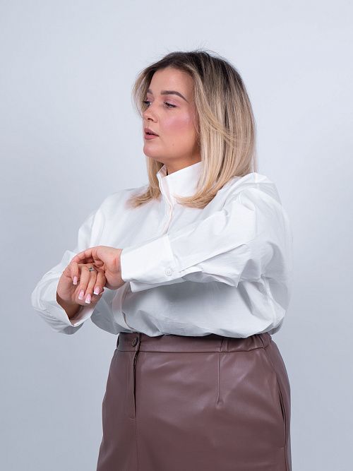 249230 Рубашка женская белый MIRA MIA 