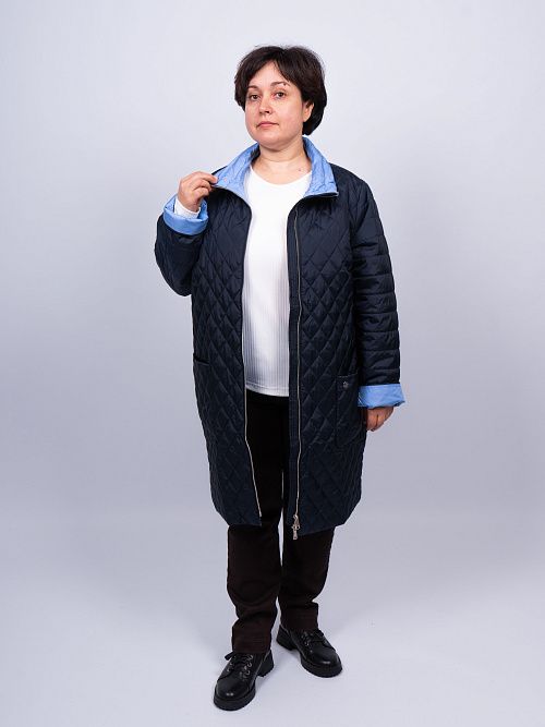 24-w0232 Пальто женское темно-синий LADY SHARM 