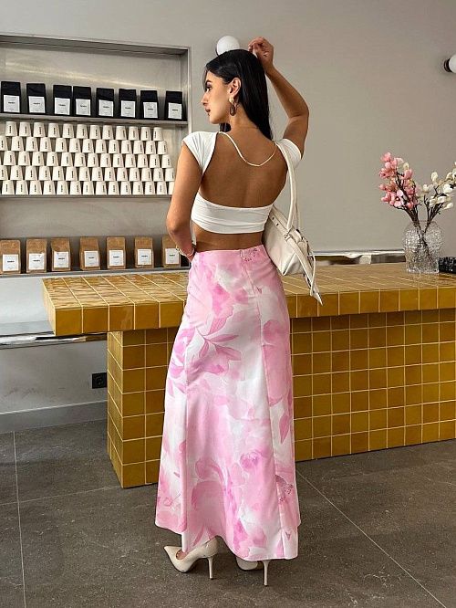 7487 Юбка женская розовый GIRL 