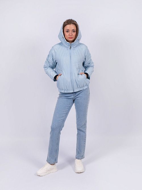 5216-485 Куртка женская голубой ICEBEAR 