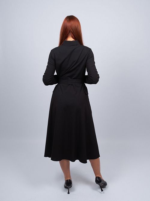 246011 Платье женское черный MIRA MIA 