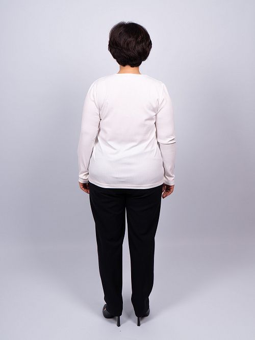 232-kz21256-30/1 Лонгслив женский белый LADY SHARM 