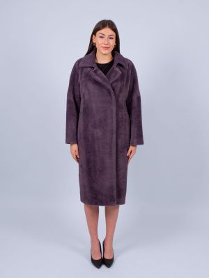 DM-НАПОЛИ Пальто женское сливовый Dolche Moda