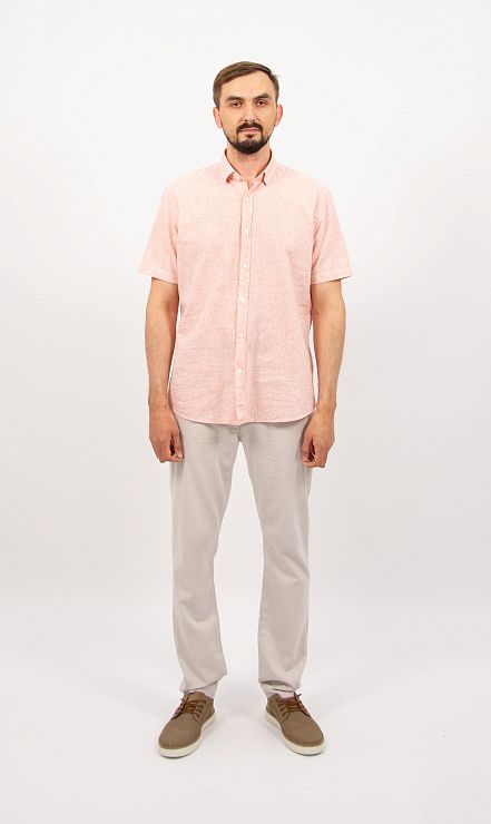 828-0182.P072.Y002.L.R0131 Рубашка мужская розовый LUXOR 