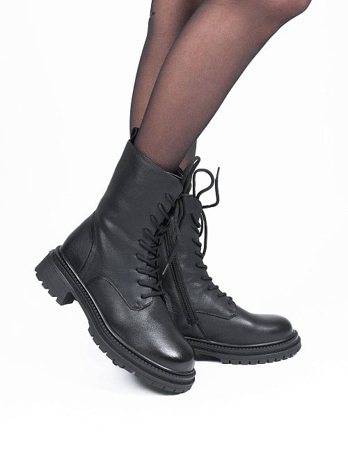 JA273-H1357-1ZM Ботинки женские натуральная кожа черный 365 