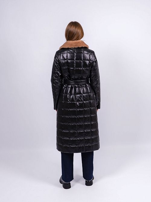 M25539-YT1 Пальто женское черный ILAMONER 