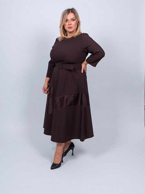 249622 Платье женское коричневый MIRA MIA 