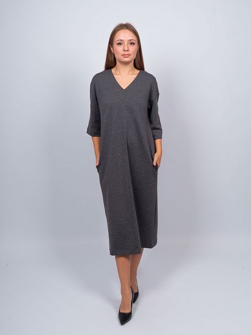 EBT5037 Платье женское серый VERY NEAT 