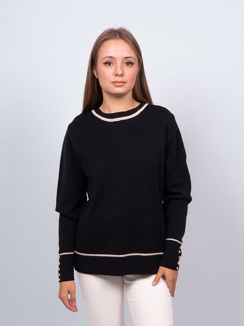 EB30096 Джемпер женский черный VERY NEAT 