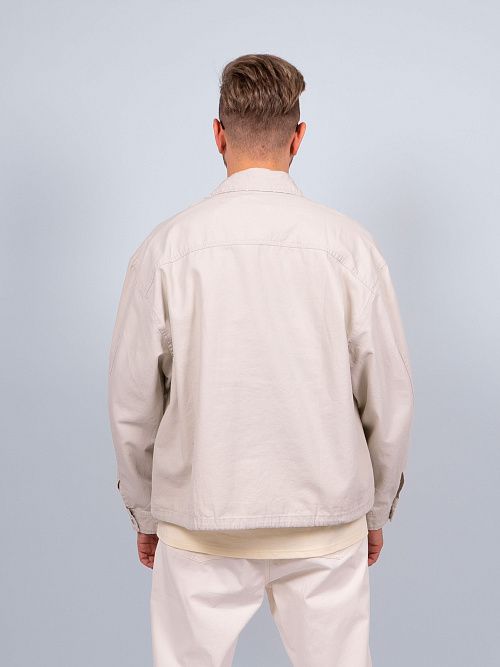 10033/AV Рубашка мужская серый QWENTINI  