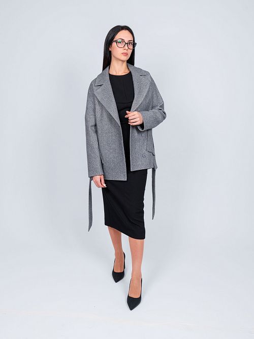 KR-292-STR-2 Пальто женское серый 365 
