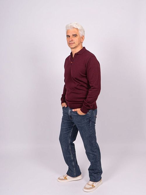 823-0605.O019.Y001.L.P0581 Поло мужское бордовый LUXOR 