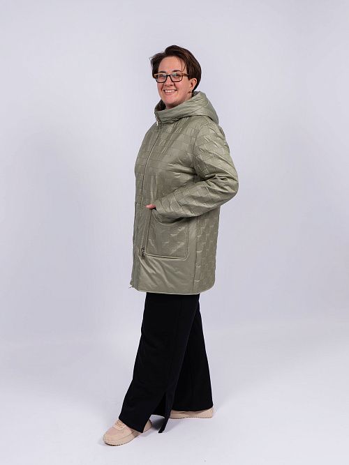 5235-884 Куртка женская зеленый ICEBEAR 