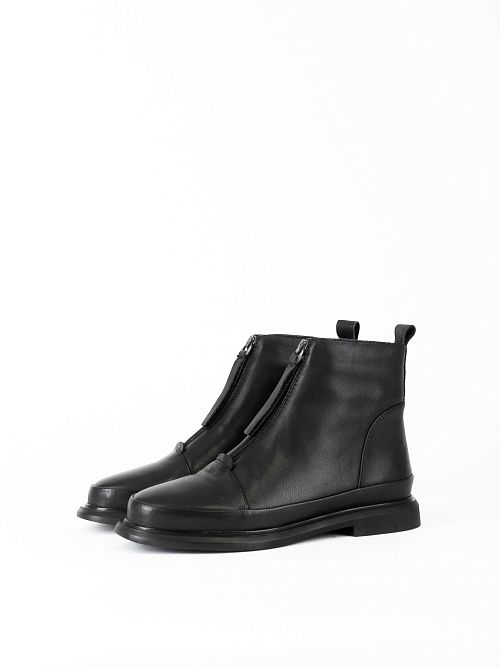 JA002-H1381-P1404 Ботинки женские натуральная кожа черный 365 