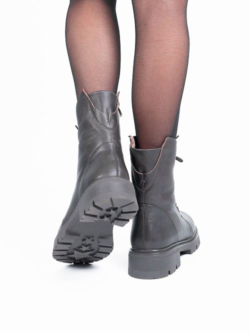 JA223-H1364-4ZM Ботинки женские натуральная кожа коричневый 365 