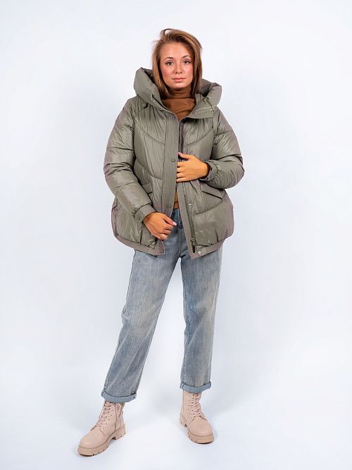 GWD4667I-G686 Куртка женская зеленый ICEbear 