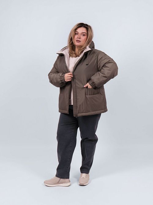 9217-1 Куртка женская зеленый Baimuni 