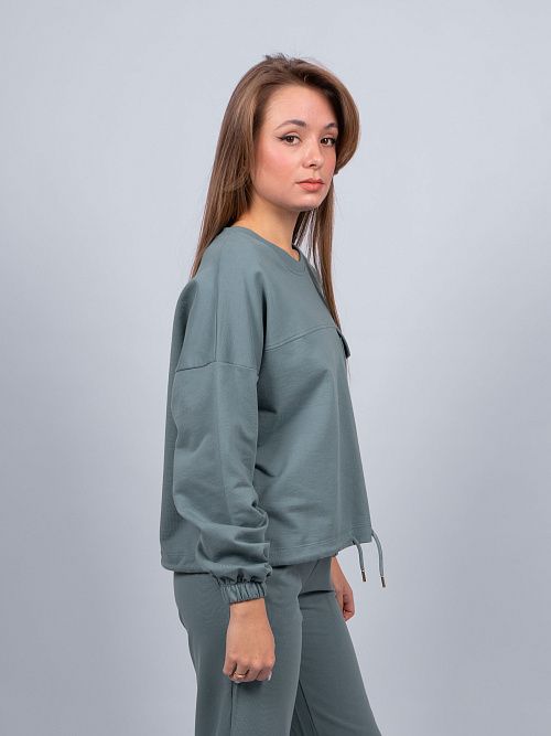 EBT3158 Джемпер женский изумрудный VERY NEAT 