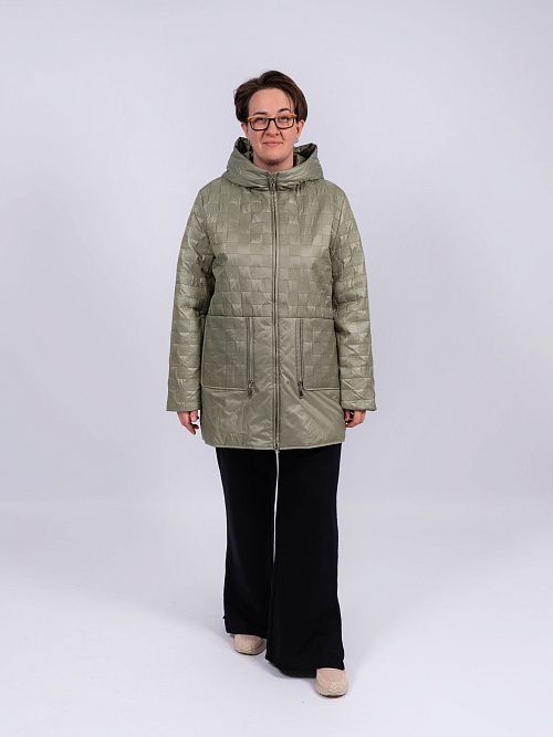 5235-884 Куртка женская зеленый ICEBEAR 