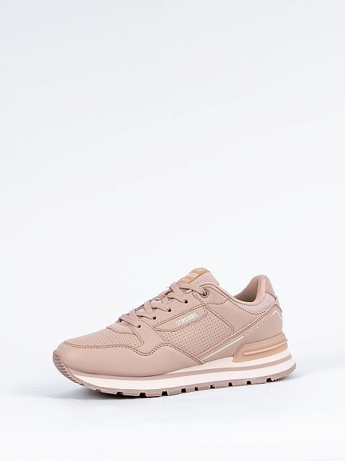 F7514-9 Кроссовки женские бежевый STROBBS 