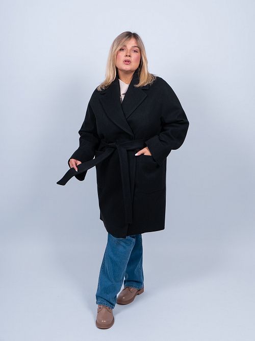 KR-293-МИЛЛ-5 Пальто женское черный 365 