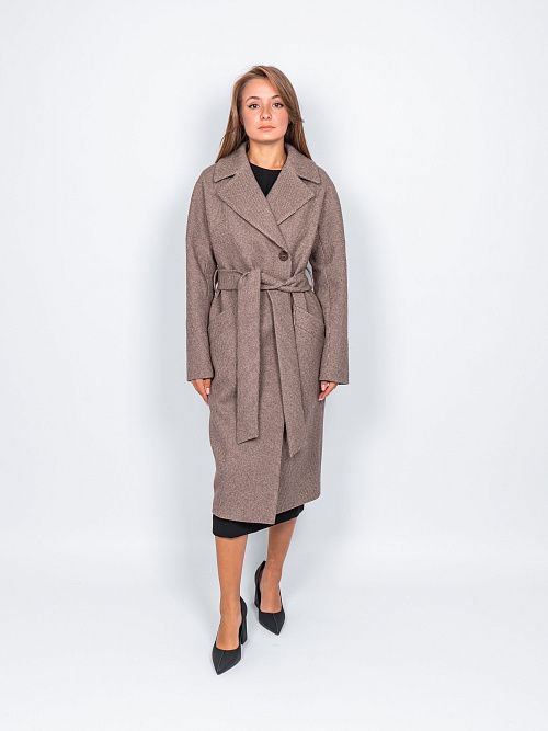 KR-227N/2-м.звезда Пальто женское коричневый 365 