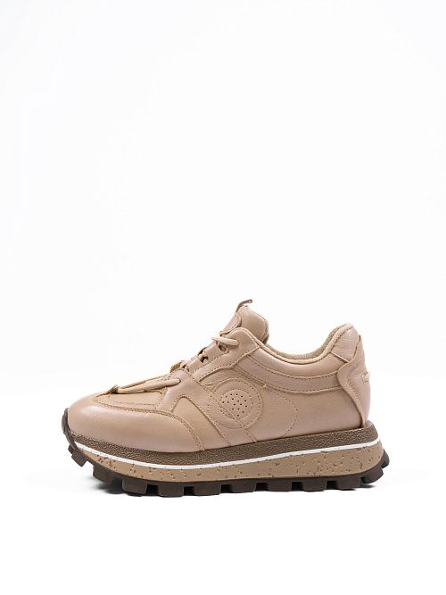 8330-RA6115-M111 Полуботинки женские натуральная кожа бежевый 365 