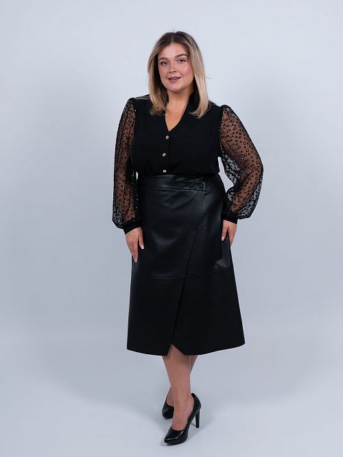 33-040067-1710-50 Юбка Илона черный КЛЮКVА 