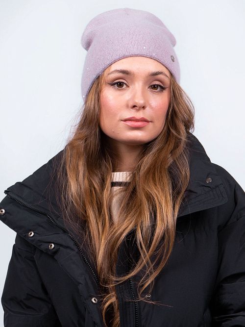 ФЛОРА Шапка женская лиловый ELITE LINE 