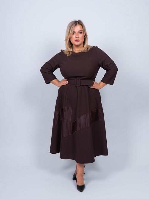 249622 Платье женское коричневый MIRA MIA 