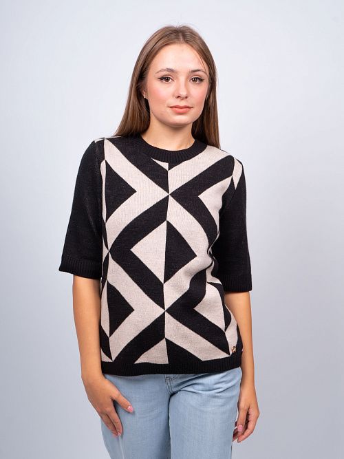 EB30098 Джемпер женский черный VERY NEAT 