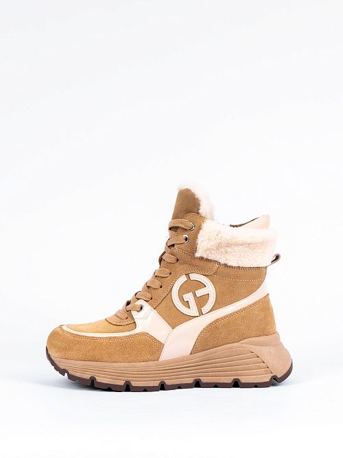 XHF-RS23E17-4302-SW Ботинки женские темно-бежевый Madella 